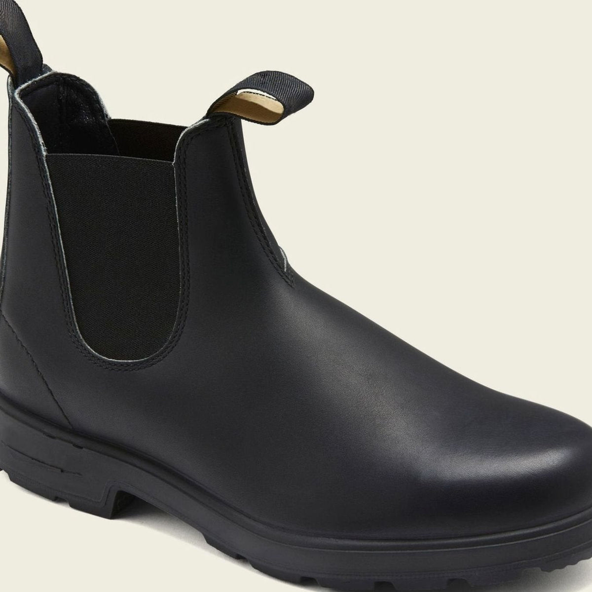 Men's Leather Pull-Tab Slip-On Chelsea Boots
