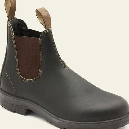 Men's Leather Pull-Tab Slip-On Chelsea Boots