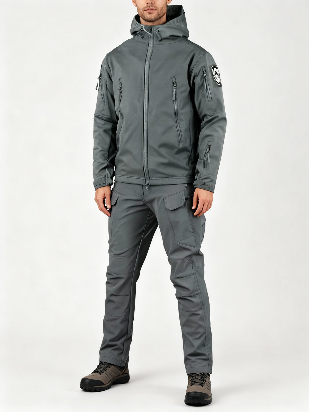 Men's Multifunctional Jacket with Fleece Lining and Zipper – Charly Fashion