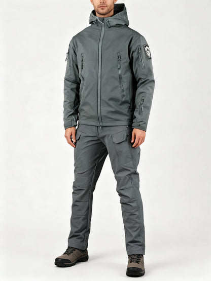 Men's Multifunctional Jacket with Fleece Lining and Zipper – Charly Fashion