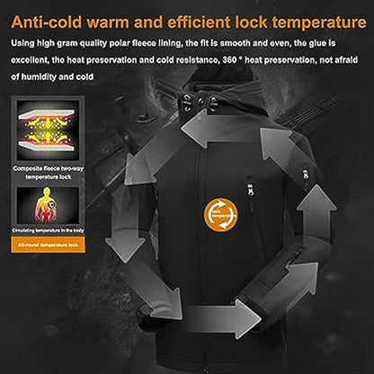 Men's Multifunctional Jacket with Fleece Lining and Zipper – Charly Fashion