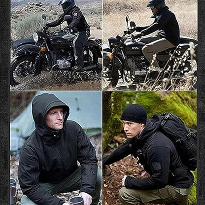 Men's Multifunctional Jacket with Fleece Lining and Zipper – Charly Fashion
