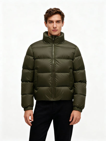 Men's Puffer Jacket Made of Duck Feathers with Warmth & Hood | Charly