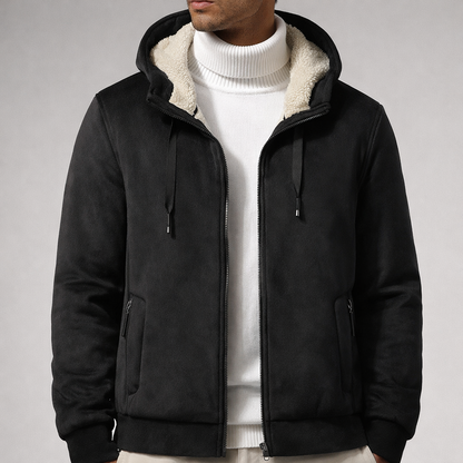 Men's Sherpa-Lined Hooded Jacket