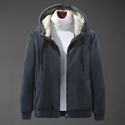 Men's Sherpa-Lined Hooded Jacket