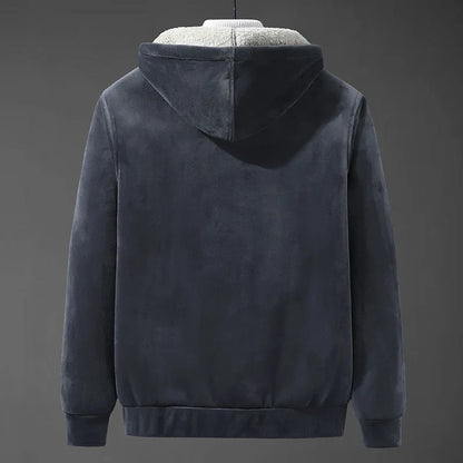 Men's Sherpa-Lined Hooded Jacket