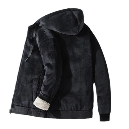 Men's Sherpa-Lined Hooded Jacket