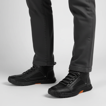 Men's Waterproof Ankle Boots with Flexible Sole