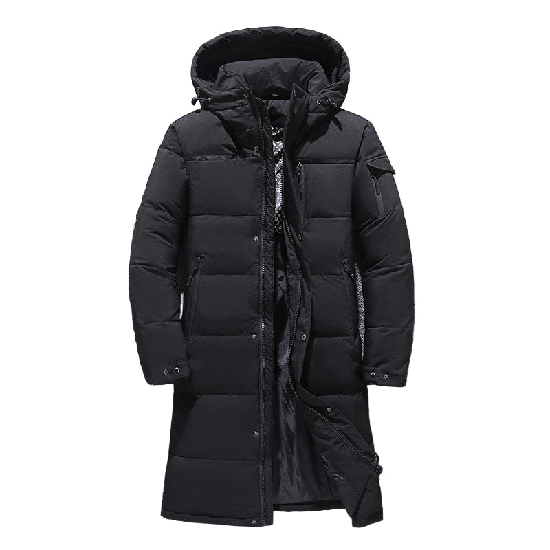 Men's Waterproof Hooded Winter Jacket - Modern & Functional