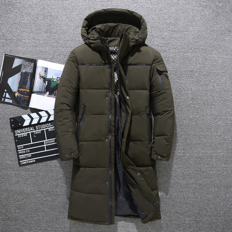 Men's Waterproof Hooded Winter Jacket - Modern & Functional