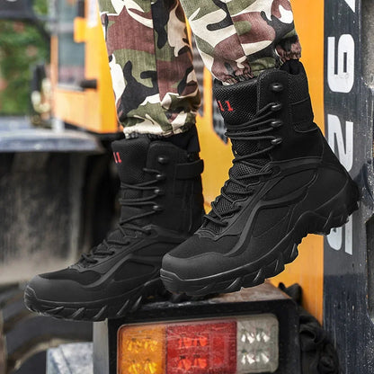 Men's Waterproof Tactical Boots for Challenging Terrains