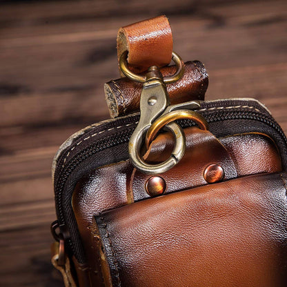 Stylish Leather Belt Bag for Men