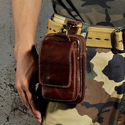 Stylish Leather Belt Bag for Men