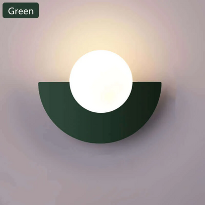 Stylish Metal Half Moon Wall Light