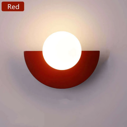Stylish Metal Half Moon Wall Light