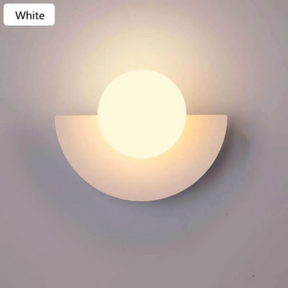 Stylish Metal Half Moon Wall Light