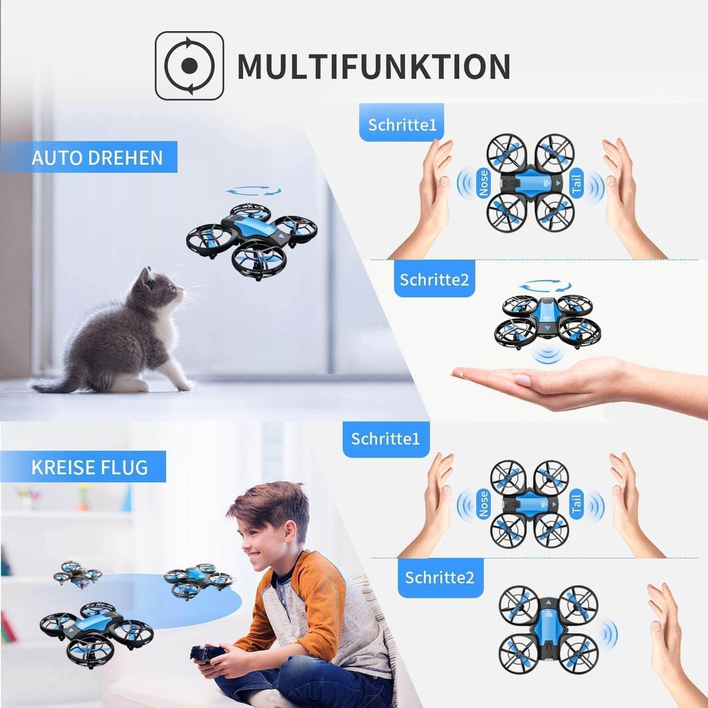 Easy Fly RC Quadcopter Drone with Mobile Control