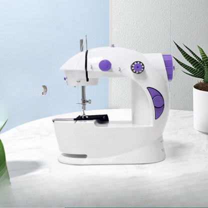 Mini Sewing Machine Portable Electric + Foot Pedal Bivolt 110V/220V