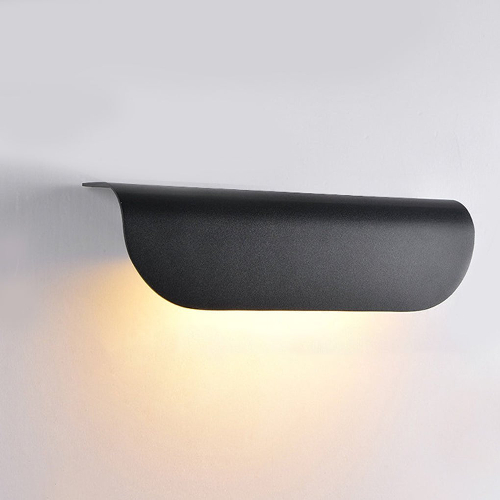 Slim LED Curved Wall Light for Indoor Outdoor Use