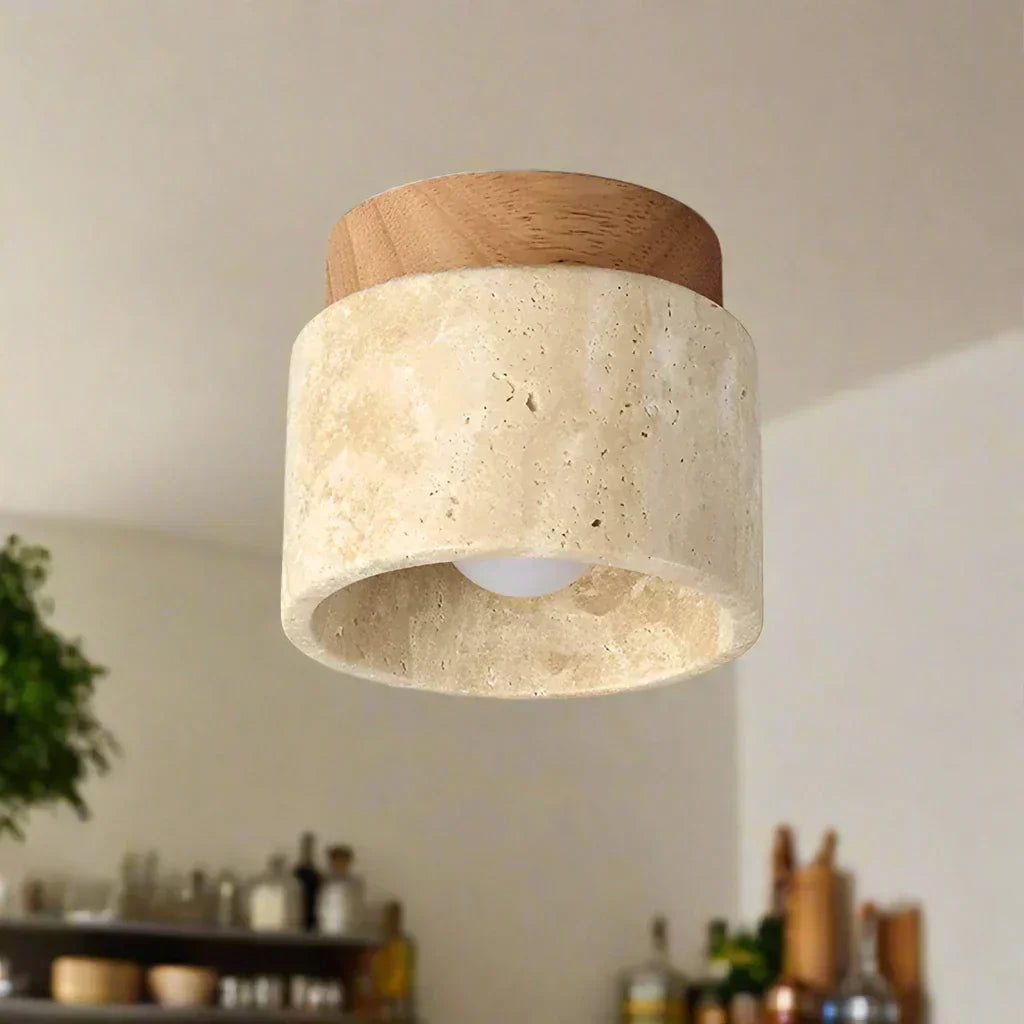 Sleek Wooden LED Ceiling Light Fixture