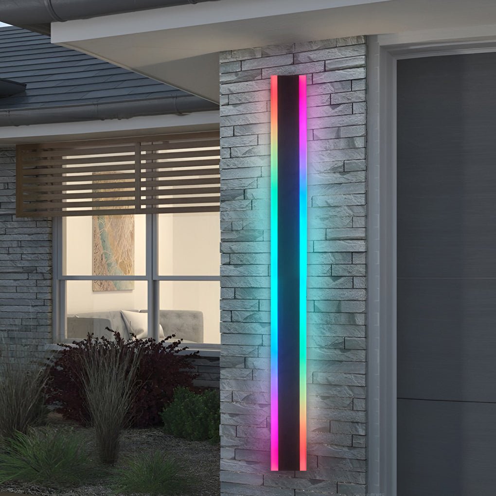 Slim LED Outdoor Wall Lantern Waterproof Porch Light