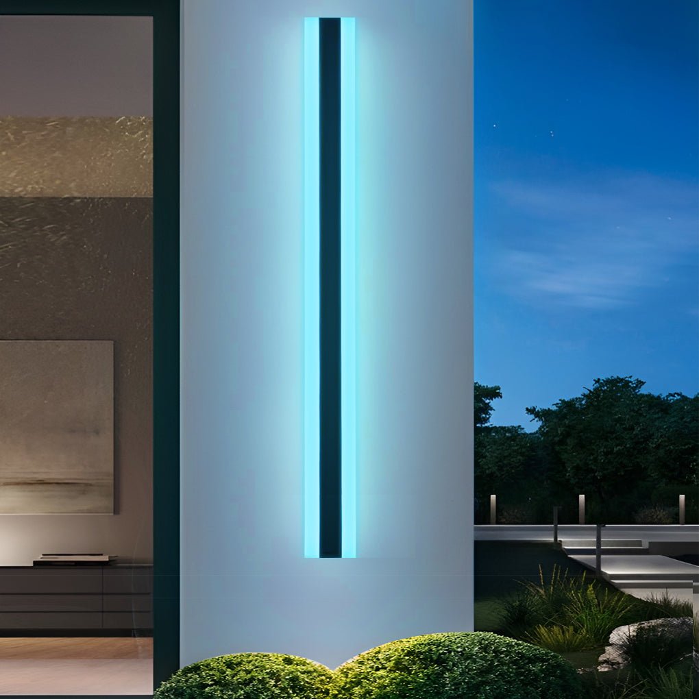 Slim LED Outdoor Wall Lantern Waterproof Porch Light