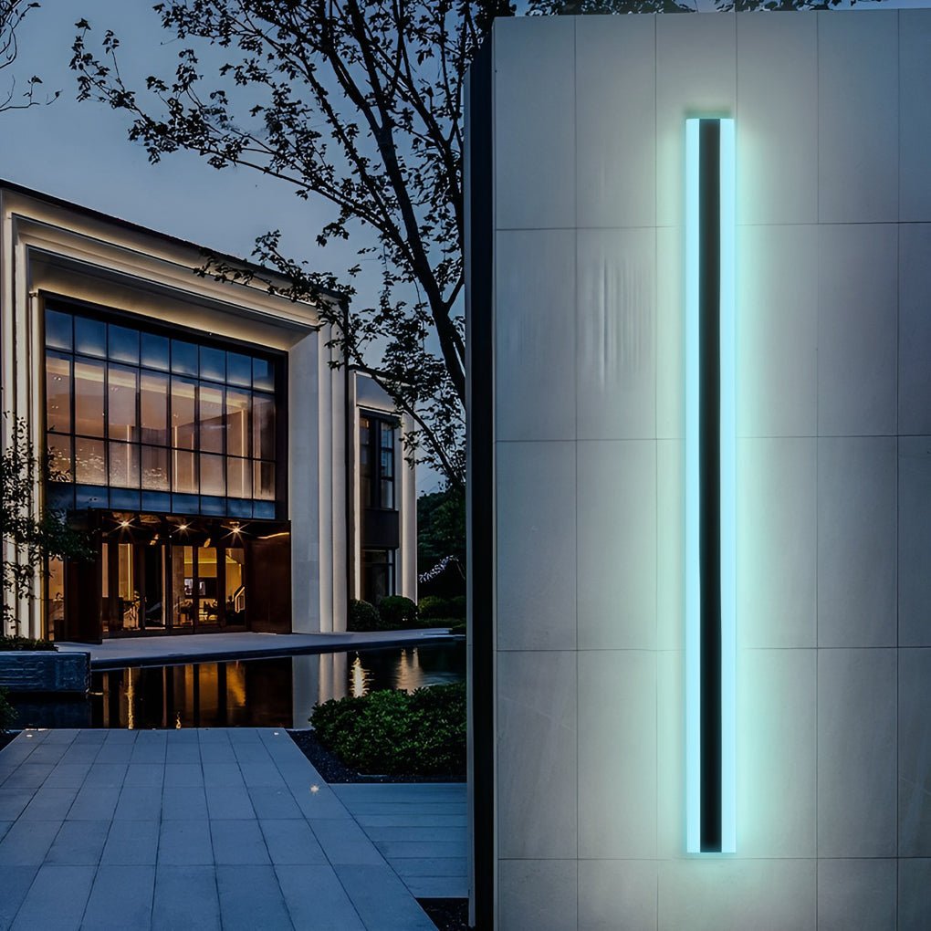 Slim LED Outdoor Wall Lantern Waterproof Porch Light