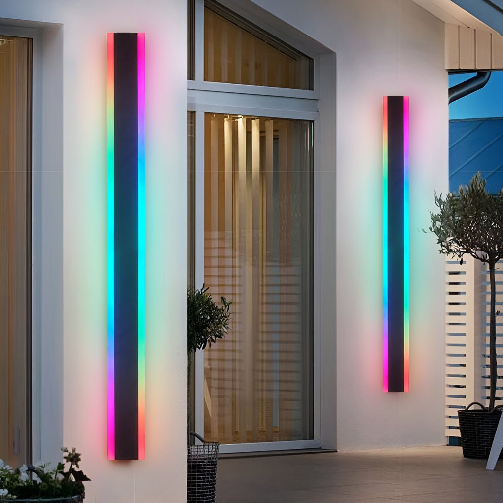 Slim LED Outdoor Wall Lantern Waterproof Porch Light