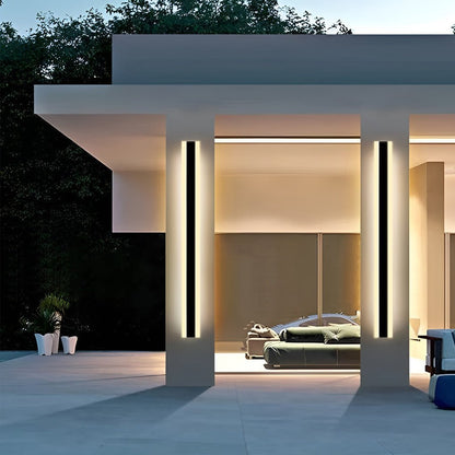 Slim LED Outdoor Wall Lantern Waterproof Porch Light