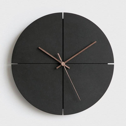 Quiet Contemporary Wall Clock – 12 Wooden Style
