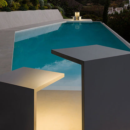 Outdoor Square LED Table Lamp Waterproof Patio Light