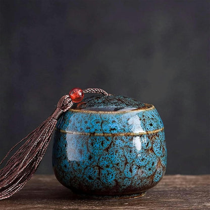 Small Pet Memory Urn Ceramic Ash Container
