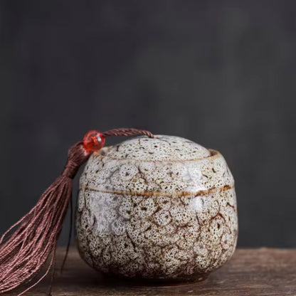 Small Pet Memory Urn Ceramic Ash Container - Cofik