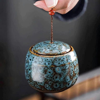 Small Pet Memory Urn Ceramic Ash Container