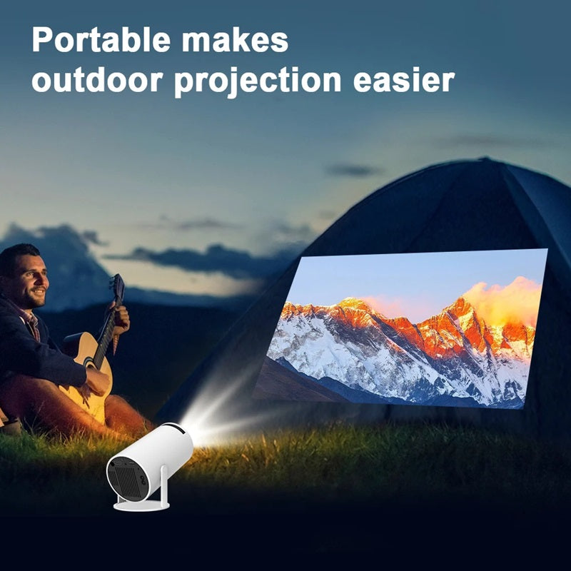 Compact 4K Portable Projector with WiFi and Bluetooth