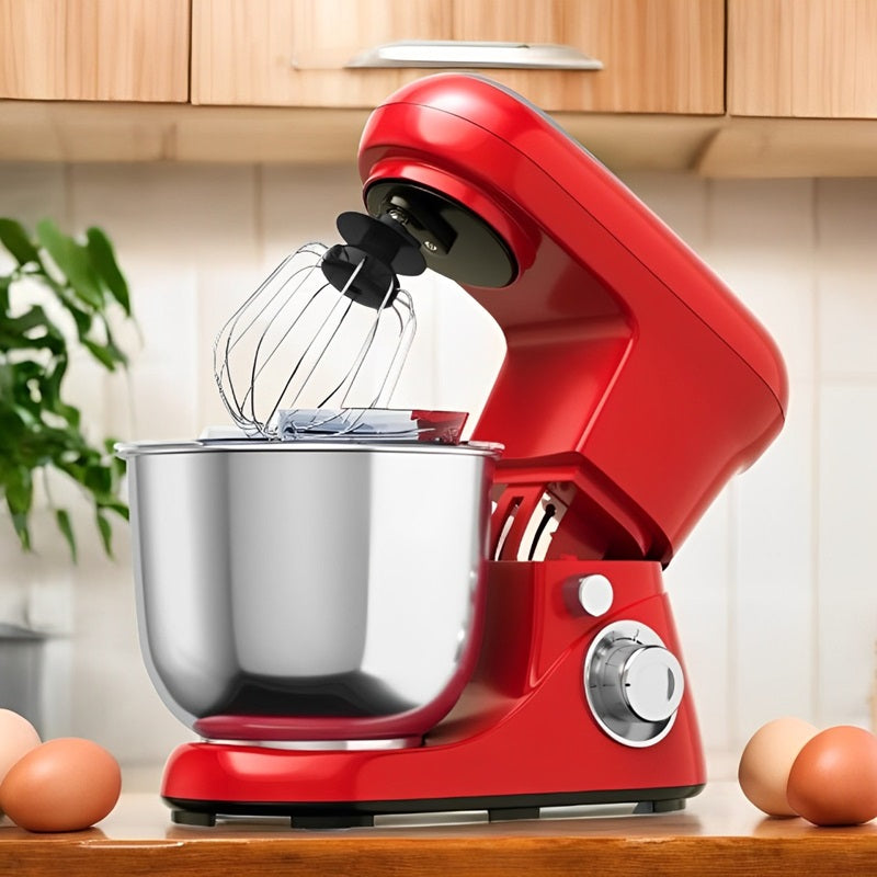 Heavy Duty 6-Speed Electric Mixer with Large Stainless Bowl - Cofik