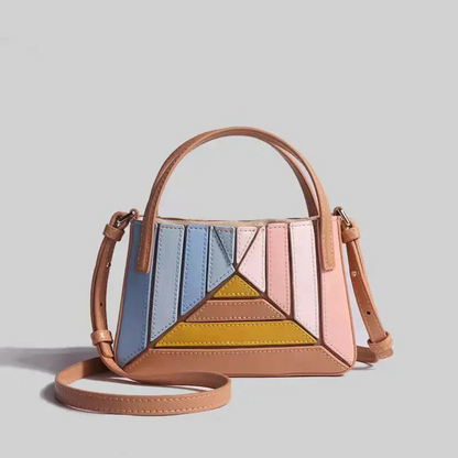Stylish Geometric Tote Handbag