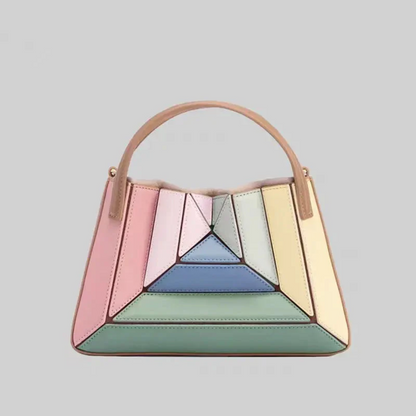 Stylish Geometric Tote Handbag