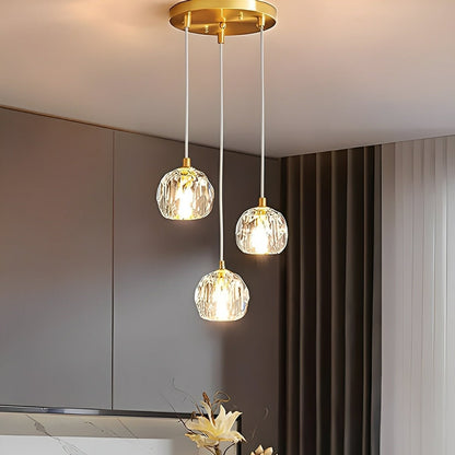 Luxury Gold Crystal Pendant Ceiling Lamp