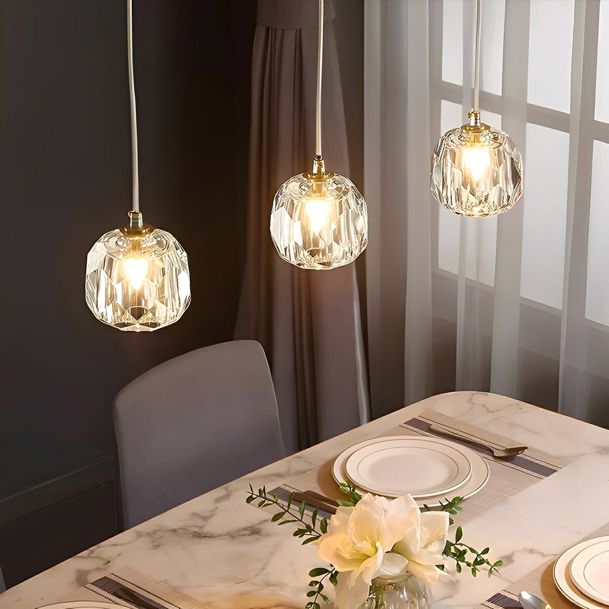 Luxury Gold Crystal Pendant Ceiling Lamp