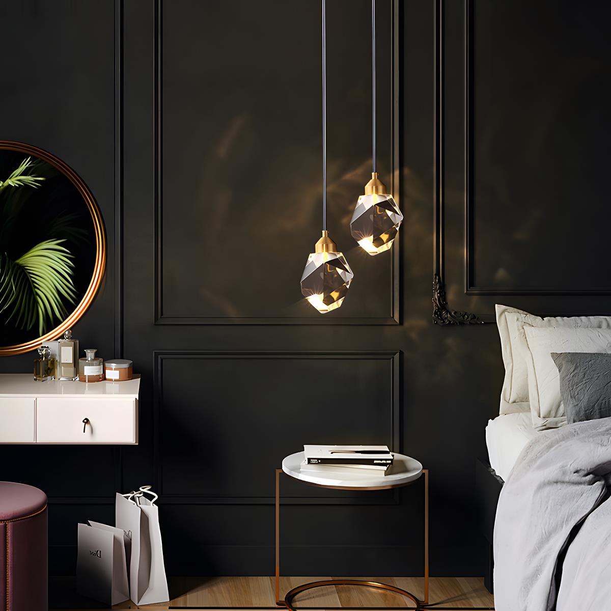 Luxury Gold Crystal Pendant Ceiling Lamp