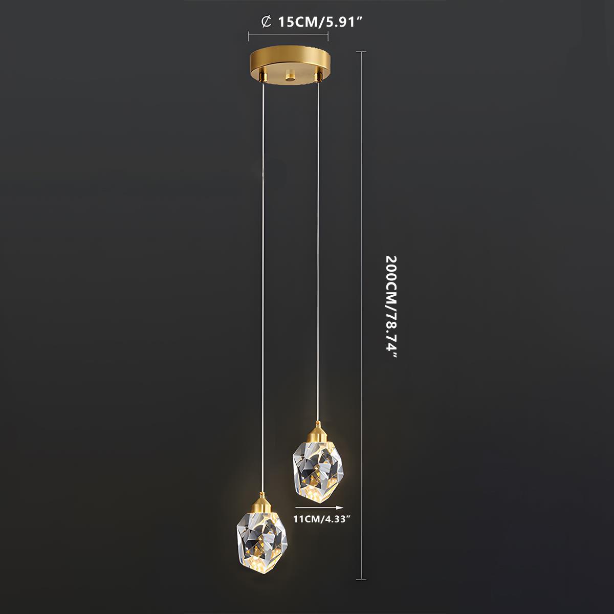 Luxury Gold Crystal Pendant Ceiling Lamp