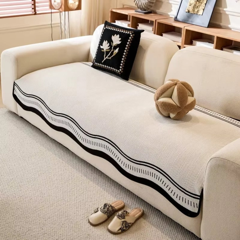 Modern Wave Anti-Slip Sofa Cover