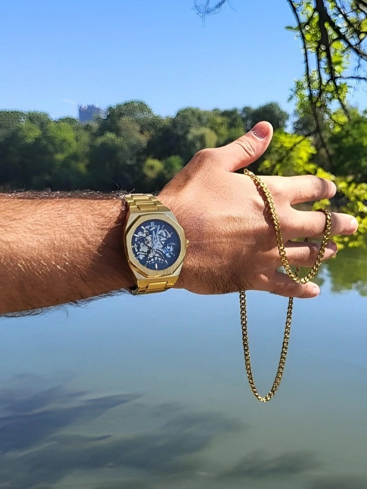 Classic Leather Chronograph Watch - Sophisticated Style