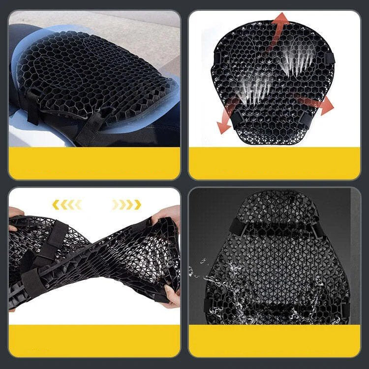 Comfortable 3D Motorcycle Gel Seat Cushion