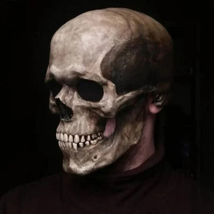 Scary Skull Latex Full Face Mask Costume