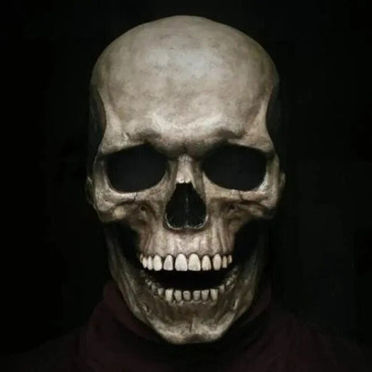 Scary Skull Latex Full Face Mask Costume - Cofik