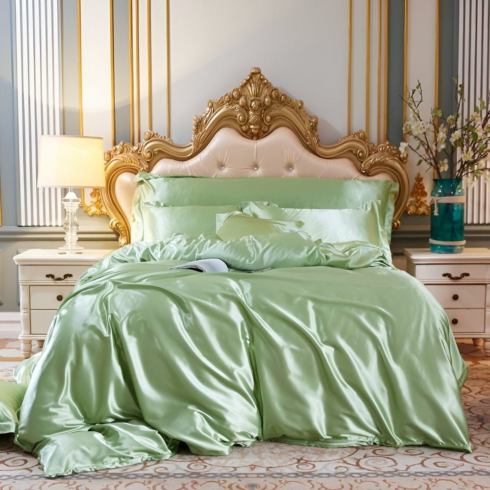 Mulberry Silk Duvet Cover Set with 2 Pillowcases