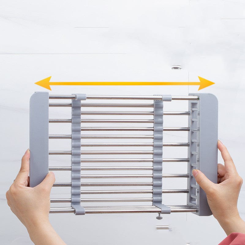 Space Saving Foldable Dish Rack Tray
