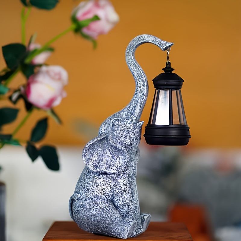 Outdoor Elephant Solar Lamp